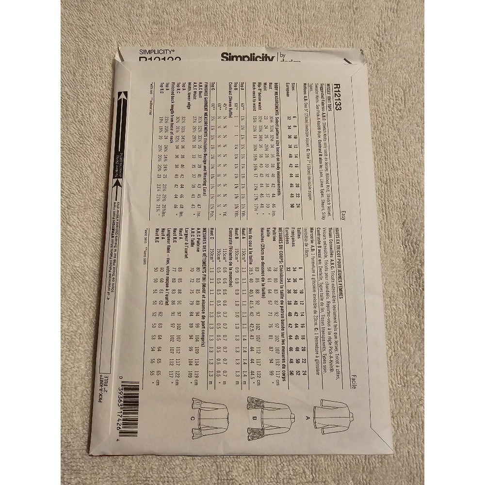 Simplicity R12133 R12134 R12135 R12136 Sewing - Picture 4 of 10